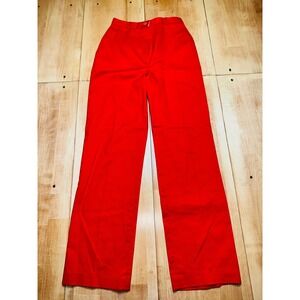 Vintage Sears The Fashion Place Red High Waisted Wide Leg Pants